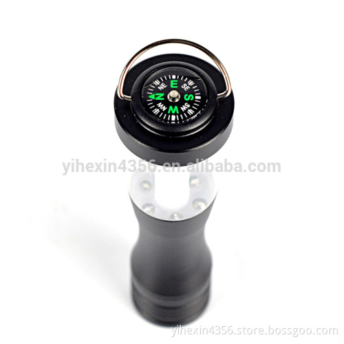 Outdoor Camping LED Flashlight AAA battery Camping lantern with Compass